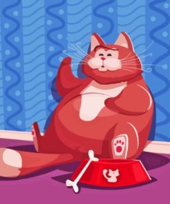 Fat Cat Diamond Painting