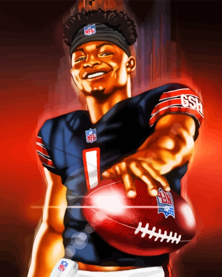 Justin Fields Art Diamond Painting