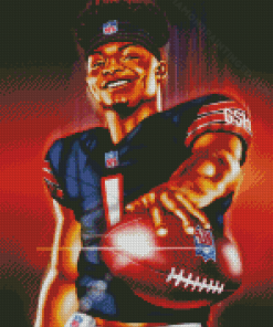 Justin Fields Art Diamond Painting