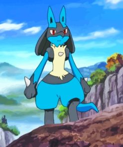 Lucario Pokemon Anime Diamond Painting