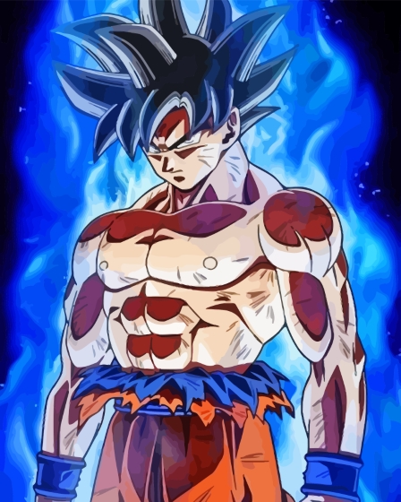 Ultra In Stinct Goku Dragin Diamond Painting