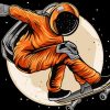 Skater Astronaut Diamond Painting