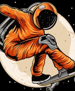 Skater Astronaut Diamond Painting