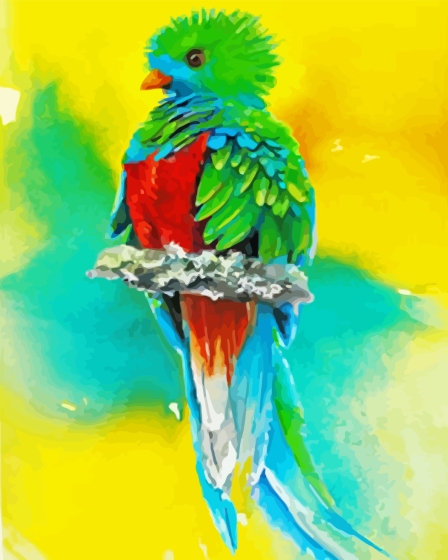 The Quetzal Bird Diamond Painting