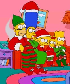 The Simpsons Christmas Diamond Painting