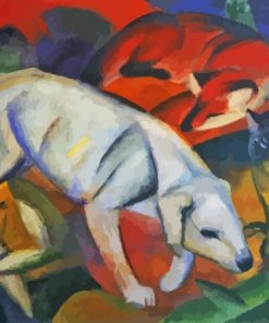 Three Animals By Franz Marc Diamond Painting