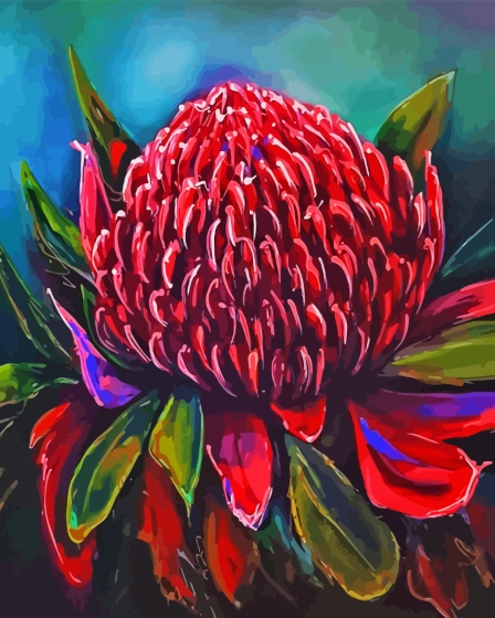 Waratah Diamond Painting