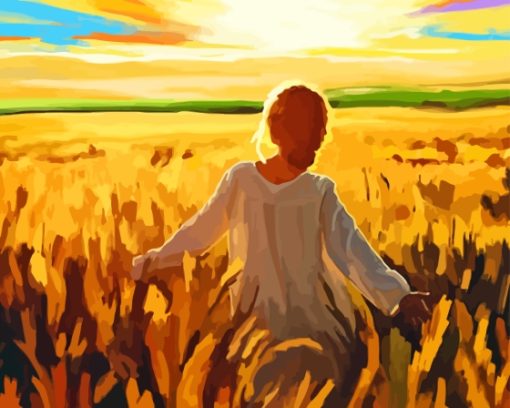 Wheatfield Harvest Diamond Painting