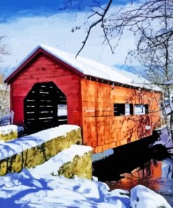 Caroll Covered Bridge Diamond Painting