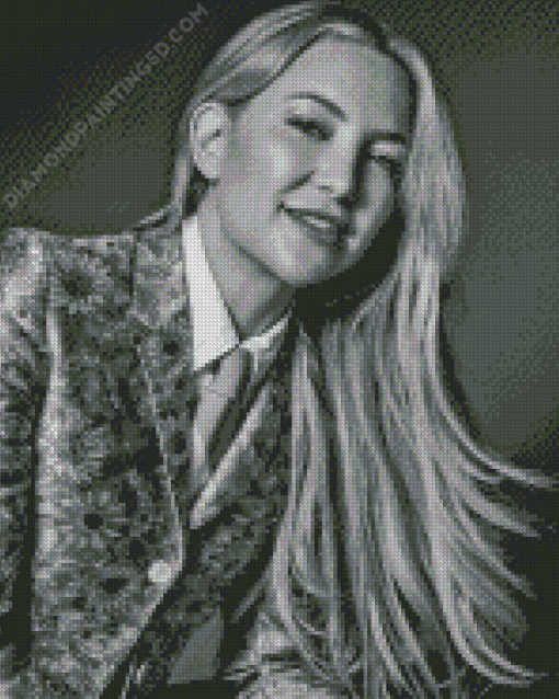 Black And White Kate Hudson Diamond Painting