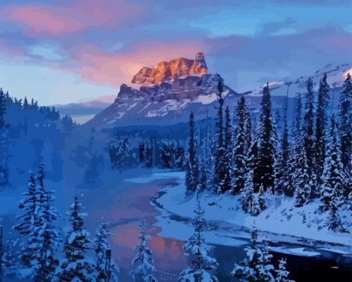 Castle Mountain Banff Diamond Painting