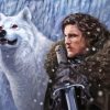 Jon Snow And Ghost Diamond Painting