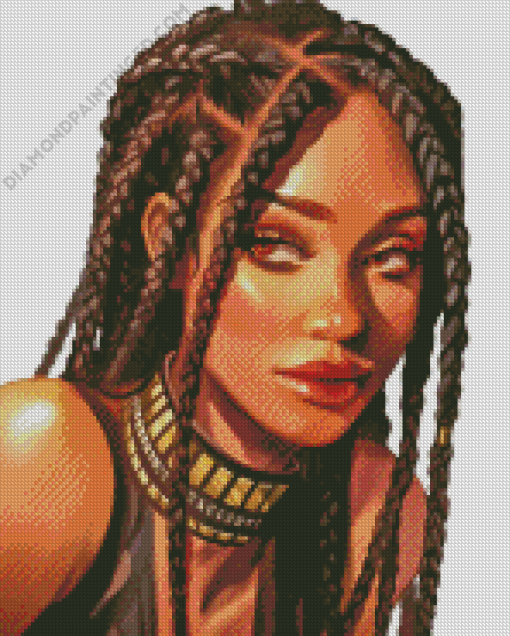 Lady Dreadlocks Diamond Painting