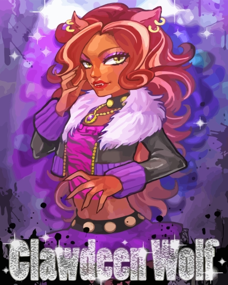 Monster High Clawdeen Wolf Diamond Painting