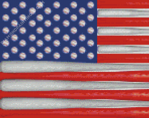 US Flag baseball Diamond Painting