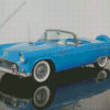 1956 Ford Thunderbird Blue Car Diamond Painting