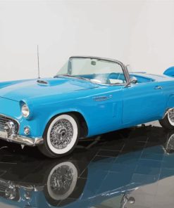 1956 Ford Thunderbird Blue Car Diamond Painting