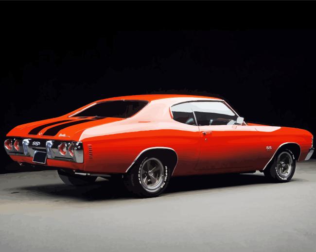 71 Chevelle Classic Car Diamond Painting