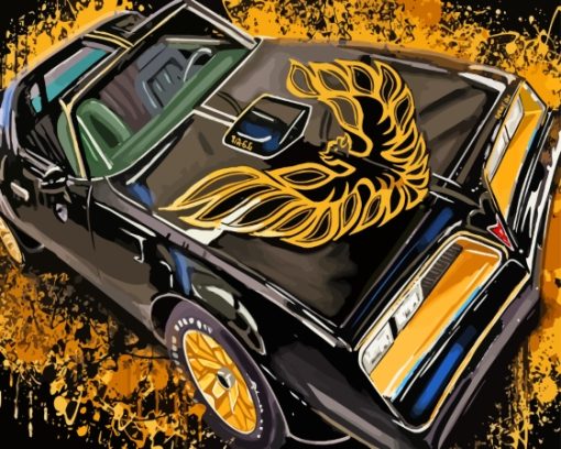 78 Firebird Trans Am Art Diamond Painting