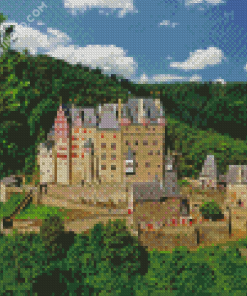 8 Burg Eltz Ostansicht Kopie Diamond Painting