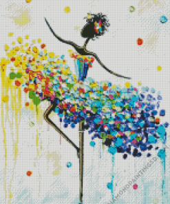 Abstract Abstract Ballerina Diamond Painting