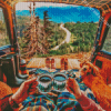 Aesthetic Vanlife Couple Diamond Painting