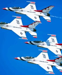 Air Force Thunderbirds Jets Show Diamond Painting