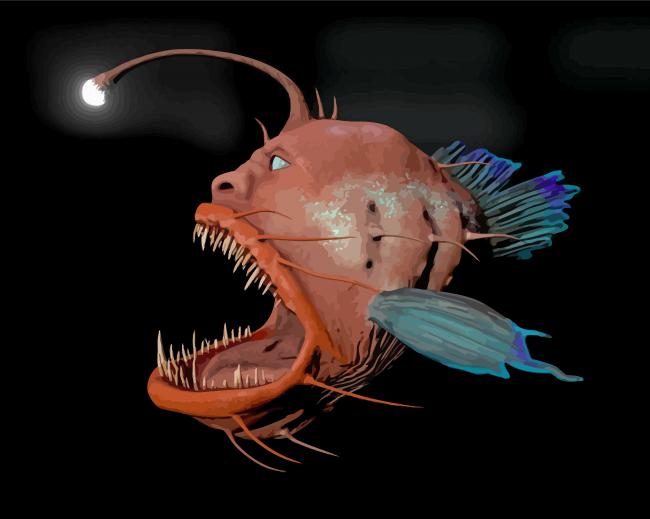 Anglerfish Diamond Painting