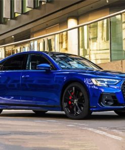 Audi S8 Blue Car Diamond Painting