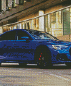 Audi S8 Blue Car Diamond Painting