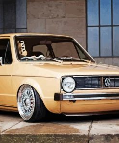 Beige Golf MK1 Car Diamond Painting