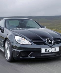 Black Mercedes Slk Car Diamond Painting