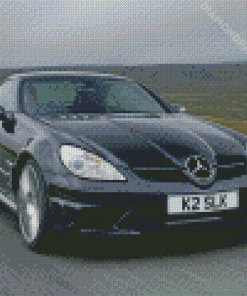 Black Mercedes Slk Car Diamond Painting