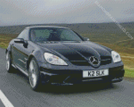 Black Mercedes Slk Car Diamond Painting