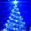 Blue Christmas Tree Diamond Painting