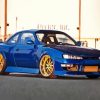 Blue Nissan S15 Car Diamond Painting