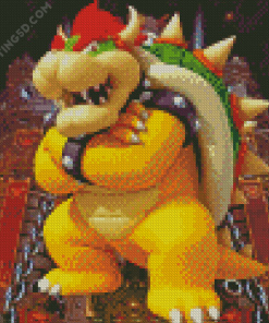 Bowser Mario Game Character Diamond Painting