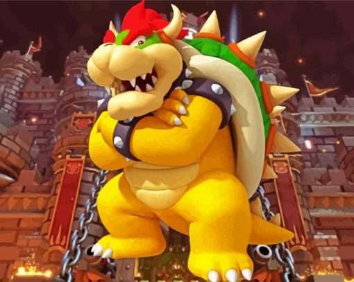 Bowser Mario Game Character Diamond Painting