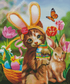 Bunny In Training Diamond Painting