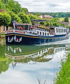 Canal Barge Diamond Painting