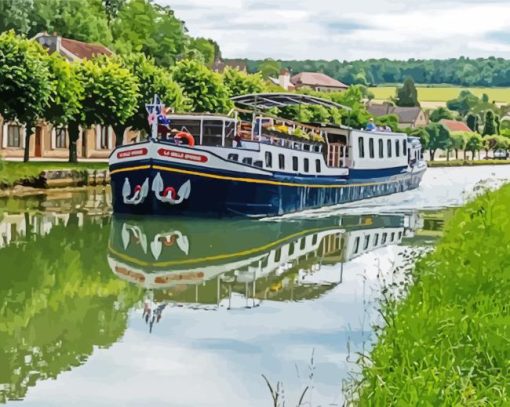 Canal Barge Diamond Painting