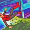 Captain Scarlet Falling Art Diamond Painting