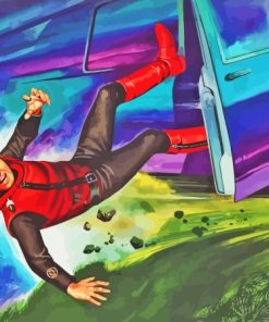 Captain Scarlet Falling Art Diamond Painting