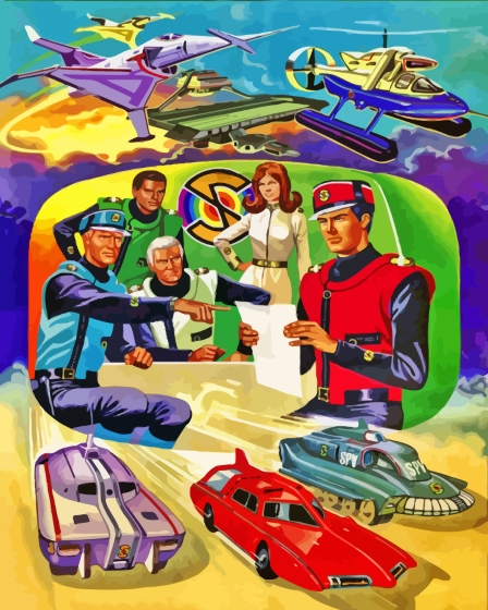 Captain Scarlet Characters Art Diamond Painting