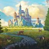 Castle In The Forest Art Diamond Painting