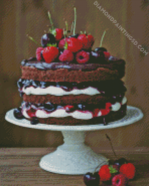 Cherry Cake Diamond Painting