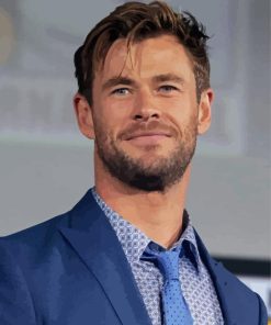 Classy Chris Hemsworth Diamond Painting