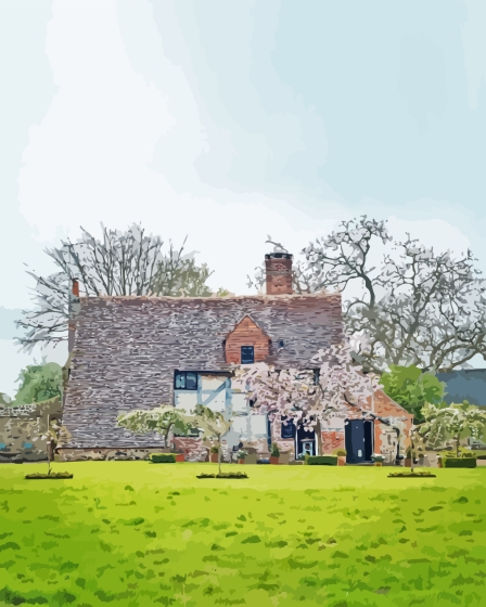 Countryside Cottage Diamond Painting