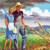 Couple In Farm Diamond Painting