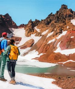 Couple In Broken Top Mountain Diamond Painting